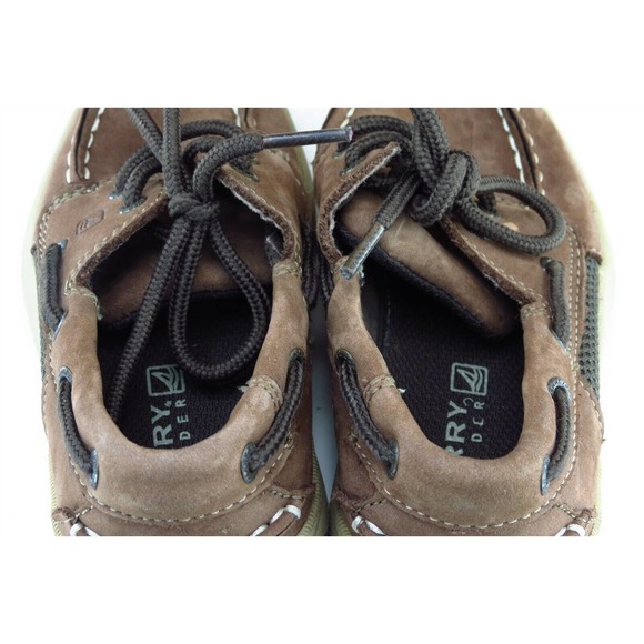 Sperry Top-Sider Toddler Boys 11 Medium Brown Boat Shoe Leather Intrepio - Picture 5 of 8